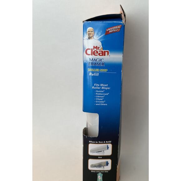 Mr Clean Magic Cleaning Eraser Blue and White Roller Mop Refill Type B Universal - Picture 5 of 9